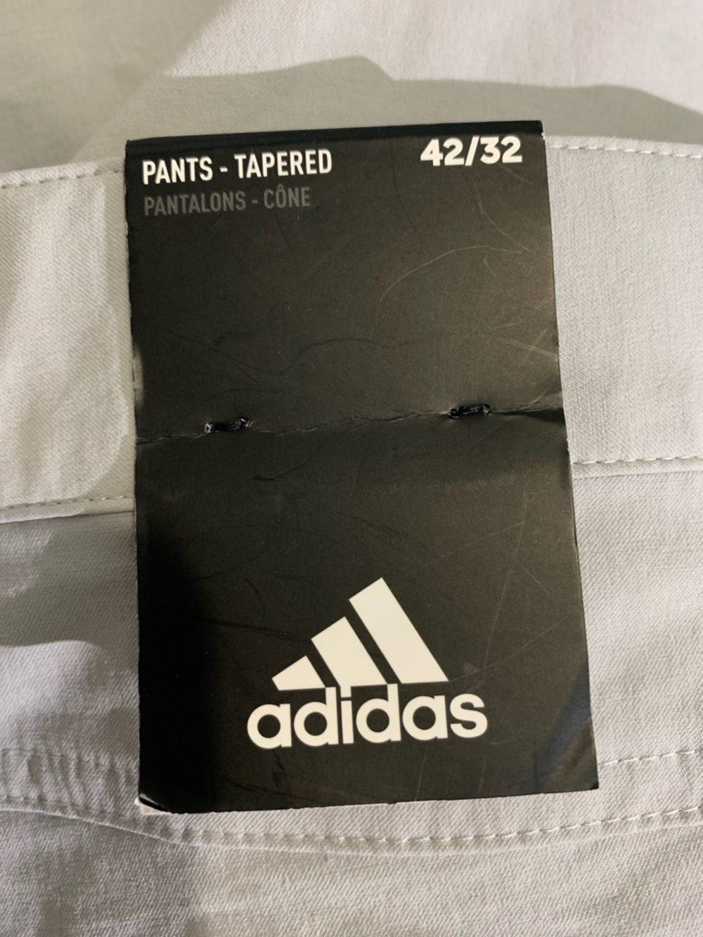 adidas Tapered Pants in Light Gray - Picture 3 of 5